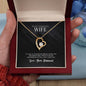 Forever Love Necklace with On Demand Message Card For Wife