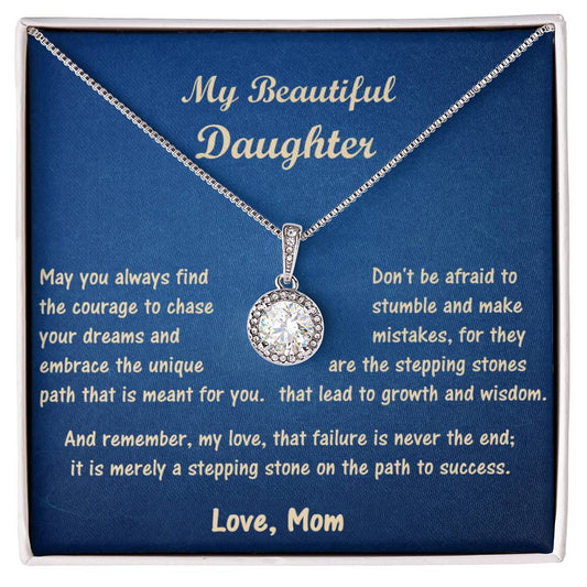 To My Daughter - Courage Necklace