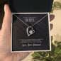 Forever Love Necklace with On Demand Message Card For Wife