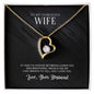 Forever Love Necklace with On Demand Message Card For Wife