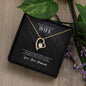 Forever Love Necklace with On Demand Message Card For Wife