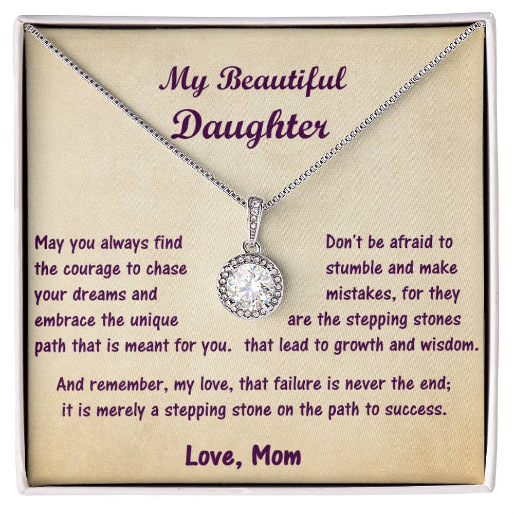 To My Daughter ~ Courage Necklace