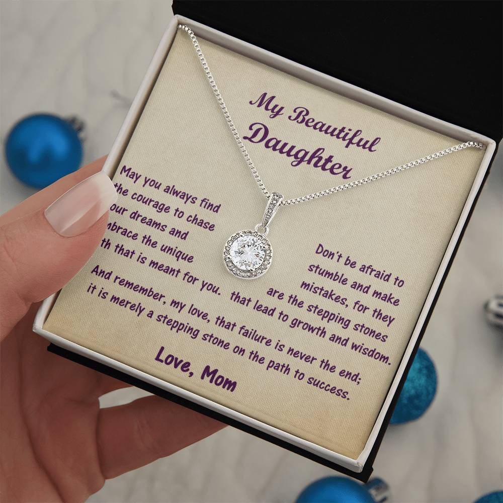 To My Daughter ~ Courage Necklace