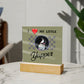 I love my yapper, Custom photo, Personalized Gift, Acrylic Plaque, Personalized Sign, Gift Ideas, Dog lovers