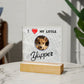 I love my yapper, Custom photo, Personalized Gift, Acrylic Plaque, Personalized Sign, Gift Ideas, Dog lovers