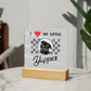 I love my yapper, Custom photo, Personalized Gift, Acrylic Plaque, Personalized Sign, Gift Ideas, Dog lovers